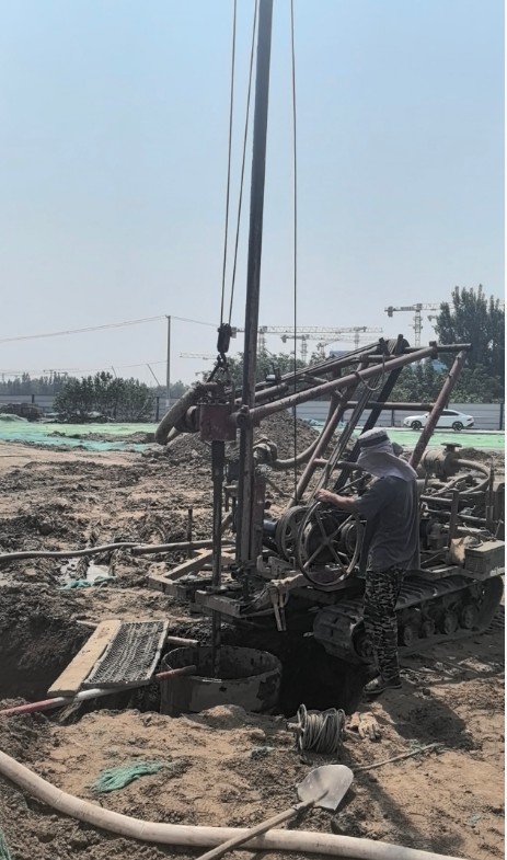 焦作中站区工地打井